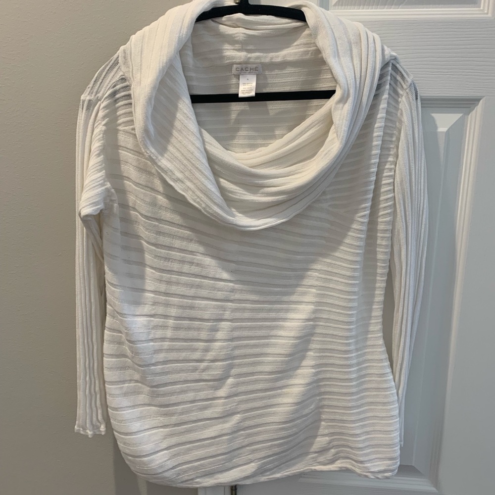 Caché cowl neck sweater. Size Xl